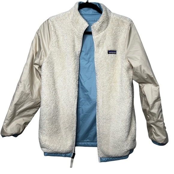 Girls Patagonia Reversible Coat Size XL/14 - Picture 1 of 9